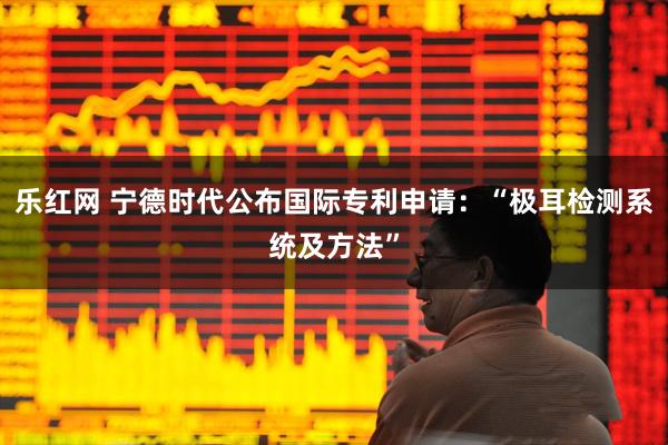 乐红网 宁德时代公布国际专利申请：“极耳检测系统及方法”