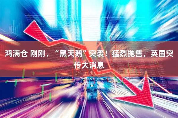 鸿满仓 刚刚，“黑天鹅”突袭！猛烈抛售，英国突传大消息