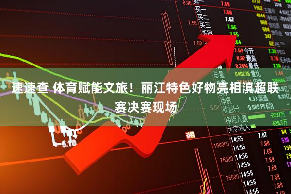 速速查 体育赋能文旅！丽江特色好物亮相滇超联赛决赛现场